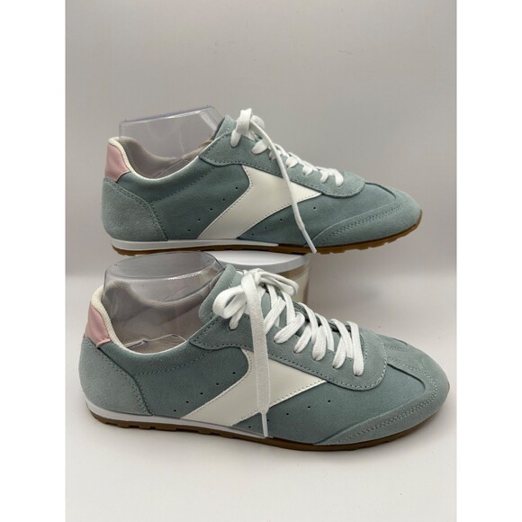 Mila Paoli Fashion Sneakers Women's Size 8 Blue Suede Made in Italy NEW - Picture 3 of 9